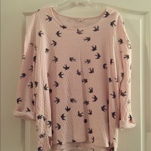 Sonoma Pink 3/4 Sleeve Quilted Sparrow Shirt